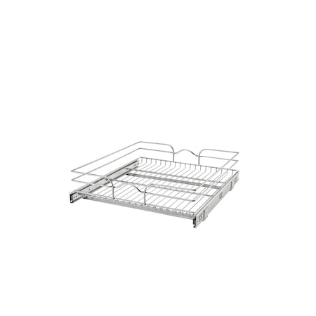 Rev-A-Shelf Steel, Silver, 20.5 in W, 5.56 in H, 22 in D, 22 in L, Silver 5WB1-2122CR-1